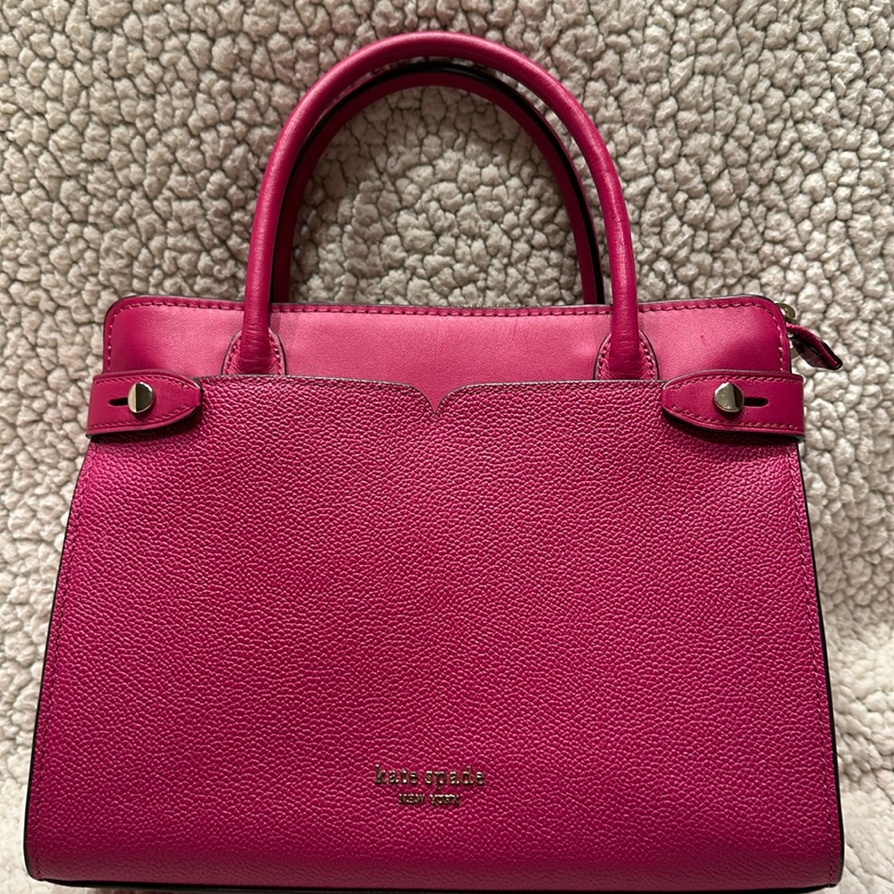 Excellent PRELOVED condition Kate Spade medium satchel with crossbody strap bag